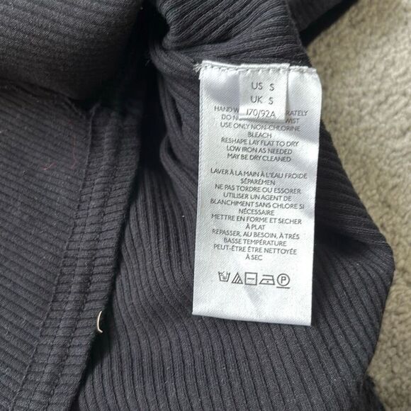 NWT FREE PEOPLE CUFFING SEASON TOP IN BLACK, $80 Small C5 - Picture 9 of 9